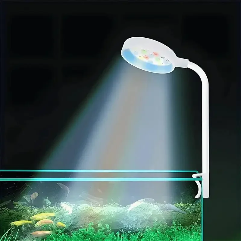 Aquarium Marine Lights - Aquariumlicht mit Adapter, LED-Clip auf Aquariumlicht,