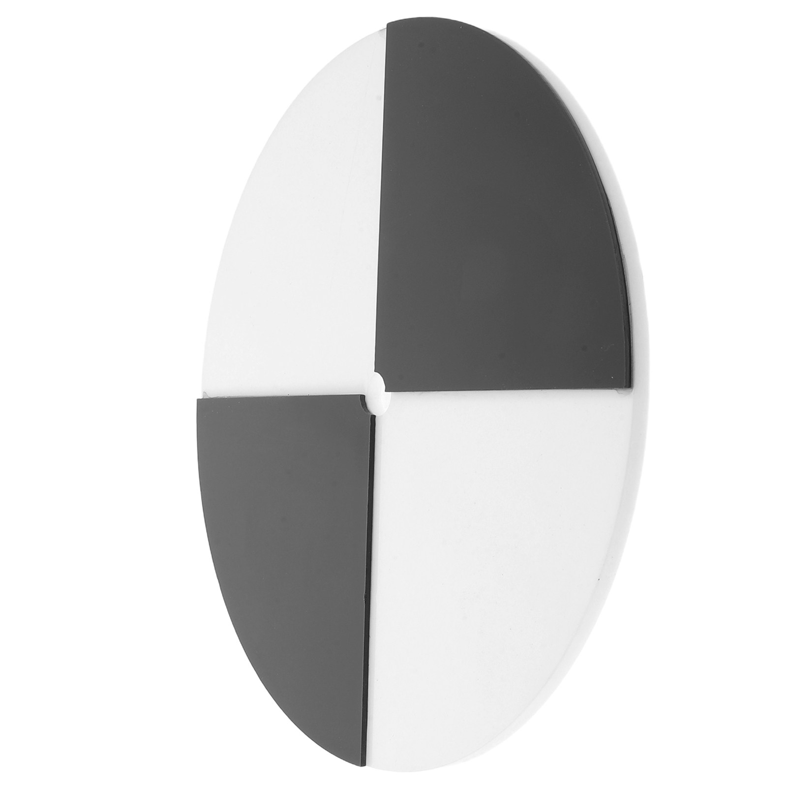 Marine Aquarium & Regional Centre - Secchi-Disk 20 cm, Kunststoff-Wasserqualitätstester, doppelseitig, schwarz-weißes