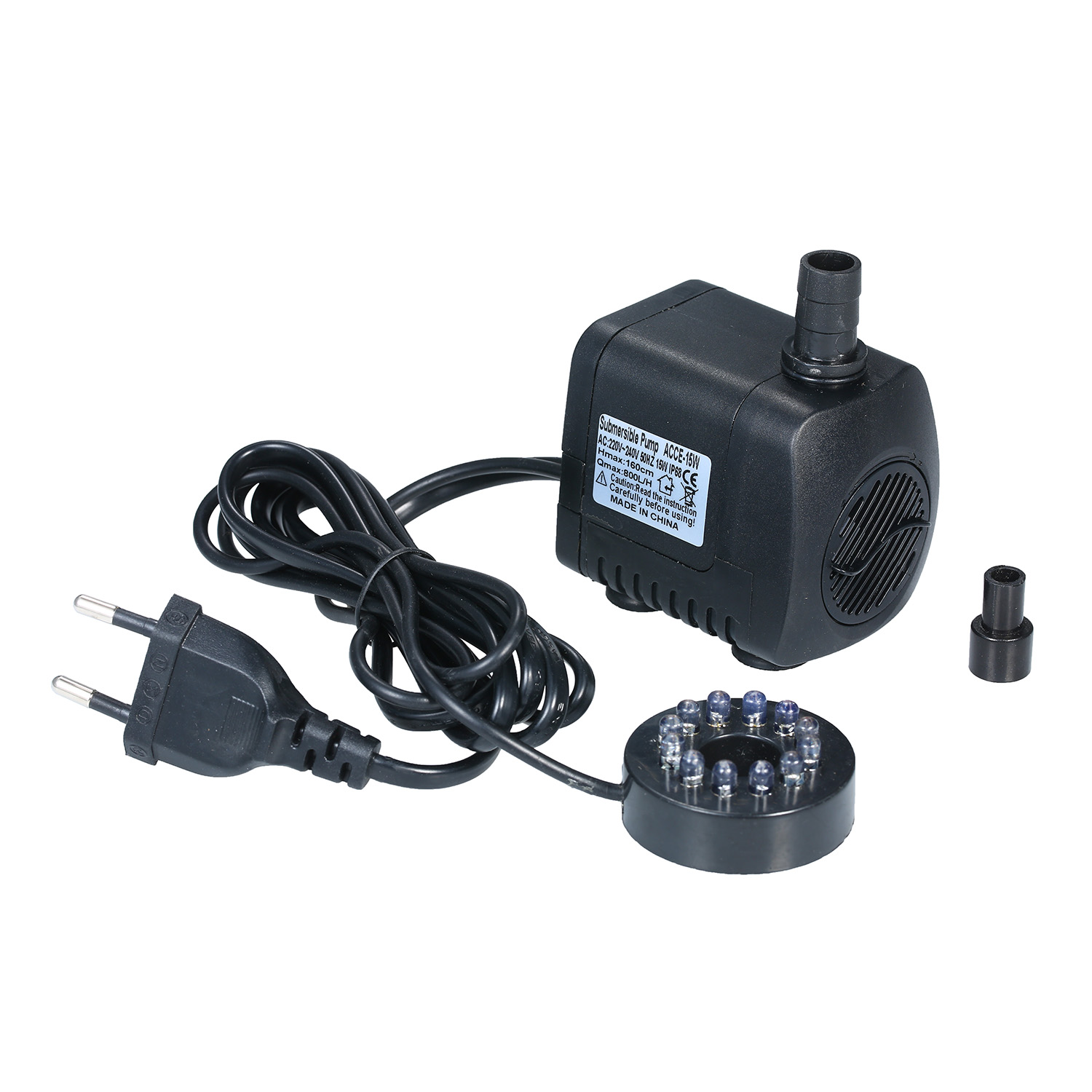 Aquarium Marine Lights - Tauchpumpe mit LED-Licht, 800 l/h, extrem