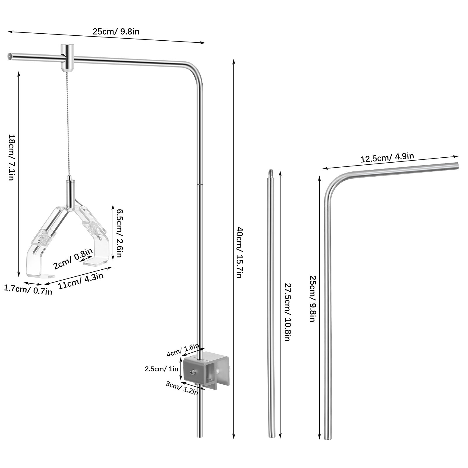 2 Stück Aquarium-Lampenhalter, – Aquarium Marine Lights Bewertung und Preis
