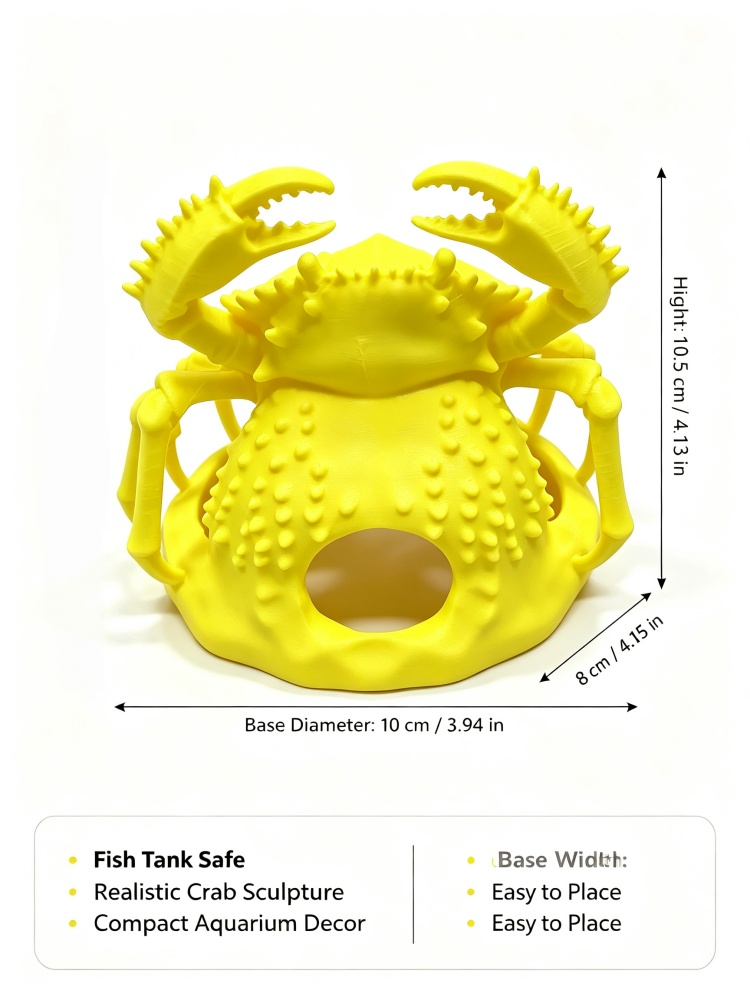 Gelbe simulierte Krabben-Aquar – Marine Aquarium Used Bewertung und Preis