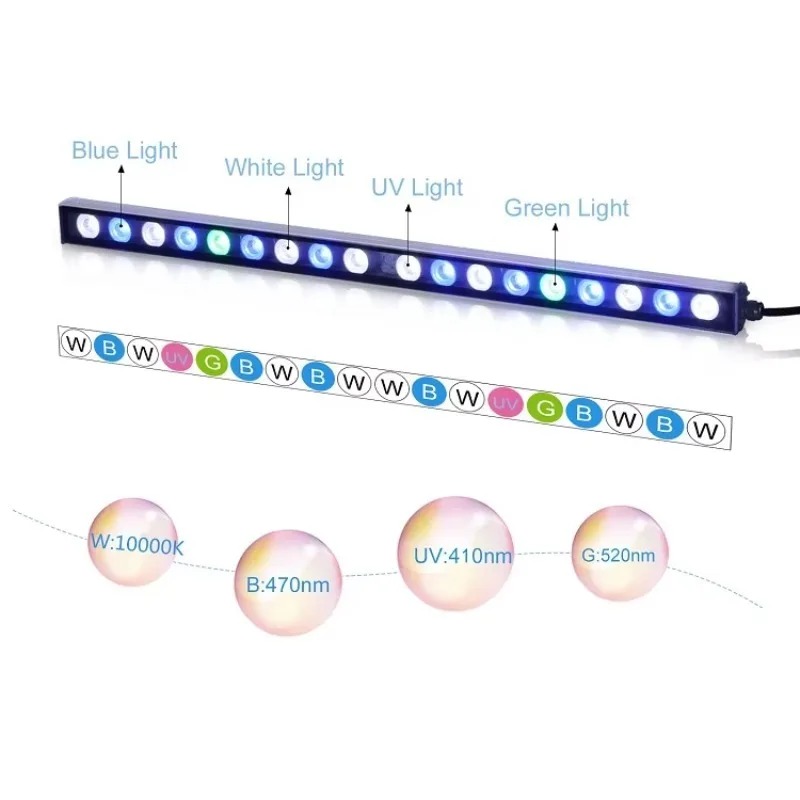 LED-Aquariumbeleuchtung 2,5 Fu – Marine Aquarium Pc Bewertung und Preis