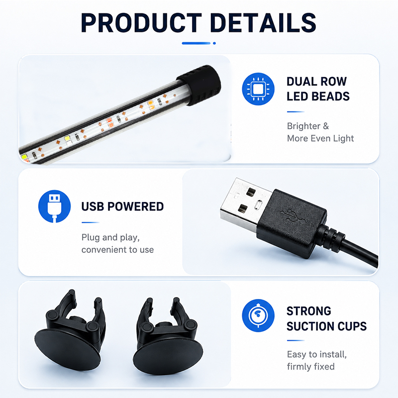 18-58cm USB Vollspektrum Aquar – Aquarium Marine Lights Bewertung und Preis