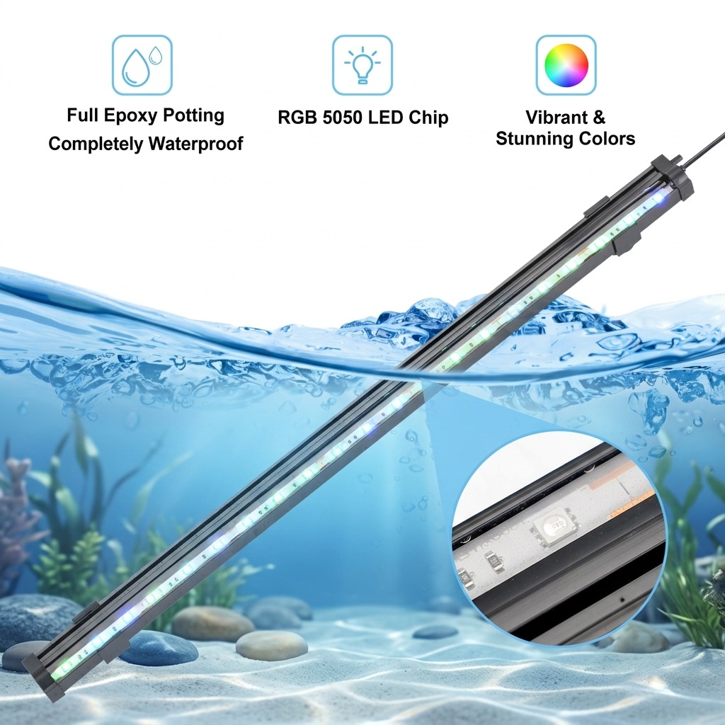 USB LED Aquarium-Luftblasenlic – Aquarium Marine Lights Bewertung und Preis